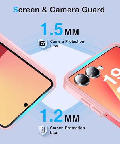 Image of Magnetic for Samsung Galaxy Z Flip 7 Case [Compatible with MagSafe][Anti-Fingerprint][Military Grade Drop Proof] Translucent Hard Back&Soft Silicone Bumper for Flip 7 Phone Case,Rose Pink