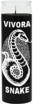 INDIO Snake Black Candle - Silkscreen 1 Color 7 Day