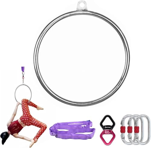 PRIOR FITNESS Mini Aerial Lyra Hoop 19 in with Certified Load Rating