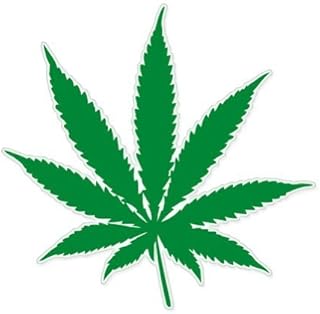 StickerJOE Marijuana 2" Leaf Weed Pot Smoker Legalize Sticker Decal Phone Small