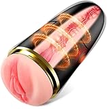 Electric Masterebastorfor Blowjobob Machine for Man Thrusting Vibrate Stroke Sucking Male Self Masterburbatar Pussy Pocket Silent, Auto Mastuberators Pocket Puzzy Underwear Adult Tool 0417Q1 (Flesh)