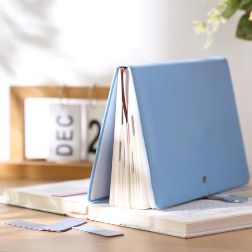 Image of Glooglitter 2 Pack USB Rechargeable Book Light Clip on LED Reading Light Portable Reading Lamp with 15 Magnetic Bookmarks for Book Lovers Adults Reading Gifts, 3 Amber Colors 5 Brightness(Classic)