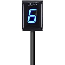 Motorcycle Gear Indicator for Yamaha YZF-R1 R6/Fzh150 Fzn150 Xt660 Fz-16 FZ-S Fz1 Xvs950A Midnight Star Fz8 Fz6r Xv1900a 6 Speed 1-6 Level LED Digital Display WaterproofBlue