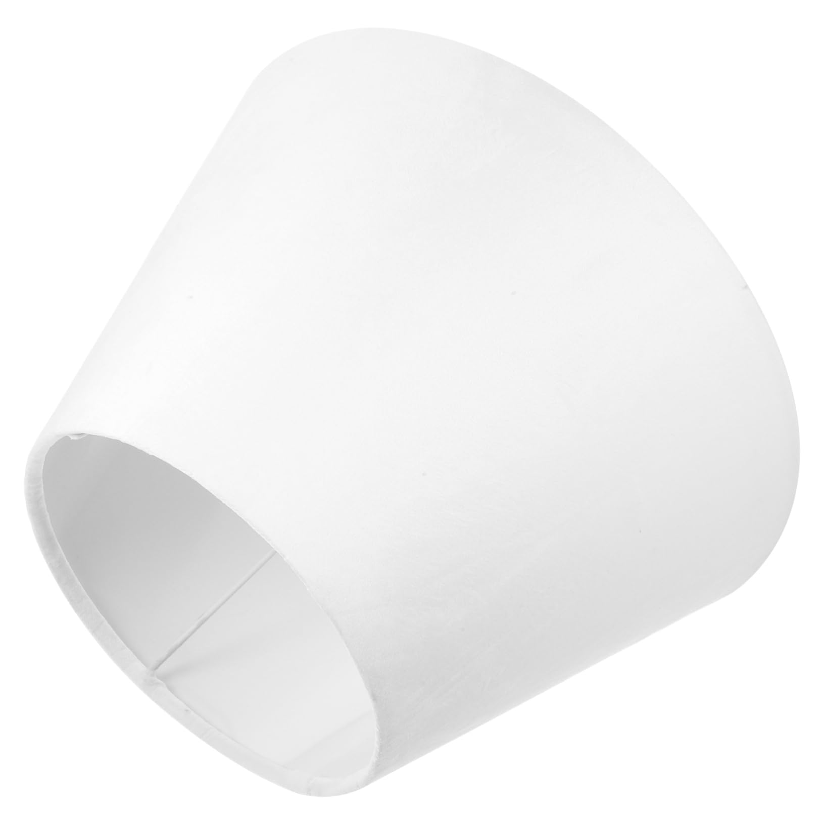 Pantalla de Lámpara Europea de Tela de Color Claro para Casquillo E27/e14 | Estudio y Dormitorio, Estructura de Metal, Resistente al Desgaste, Ilumina el Espacio Interior