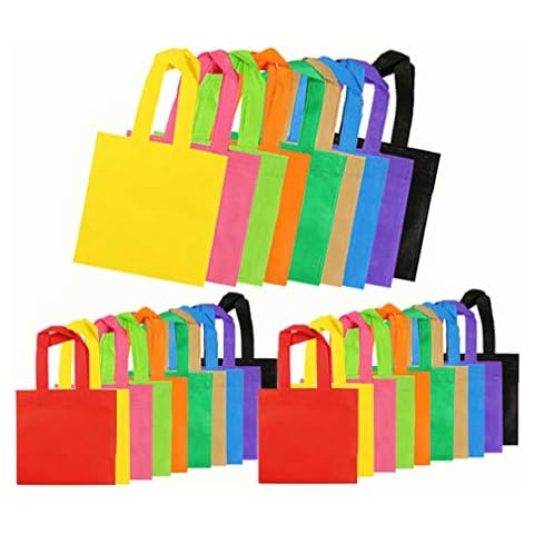 BHMBKCT 30 Pack Non-Woven Tote Bags Cover