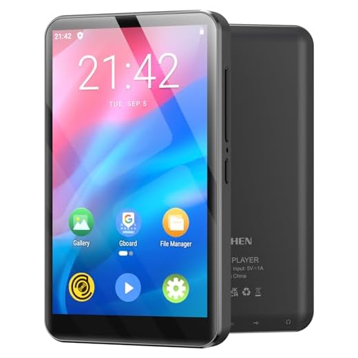 MECHEN Reproductor MP3 con Bluetooth y WiFi,4” Pantalla Android 9.0, Compatible con Amazon Musik, Deezer, Spotify y Audible para Niños, Incluye Radio FM y Grabadora, 512GB Ampliable