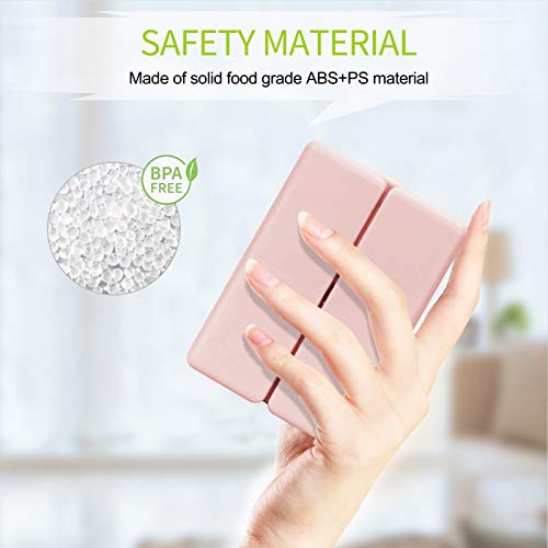 Fyy Daily Pill Organizer, 7 Compartments Portable Travel Pill Case [Folding Design]Pill Box For Purse Pocket To Hold Vitamins,Cod Liver Oil,Supplements And Medication-Pink #TOP5