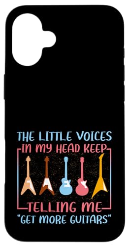 �~���[�W�V�����̃��[���A Little Voices Tell Me Get More Guitars �X�}�z�P�[�X iPhone 16 Plus �p