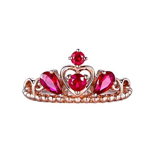 Anneau Rubis et Argent 925 Rose : Scellez Votre Amour avec Éclat