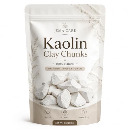JSMA CARE Kaolin Edible Clay Chunks, 4 oz (113 g),