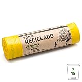 Estas bolsas ecológicas resisten hasta 25 kg y está libre de los inconvenientes de las bolsas biodegradables