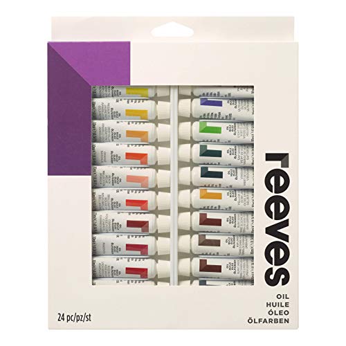 Image of Reeves Oil Paint-10ml, Set of 24