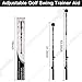 TAOTOP Golf Swing Trainer Aid Adjustable, Portable Golf Training Aid to Improve Hinge, Forearm Rotation, Shoulder Turn – Lightweight, Foldable Golf Swing Training Aid Stick with Ergonomic Grip (Black)