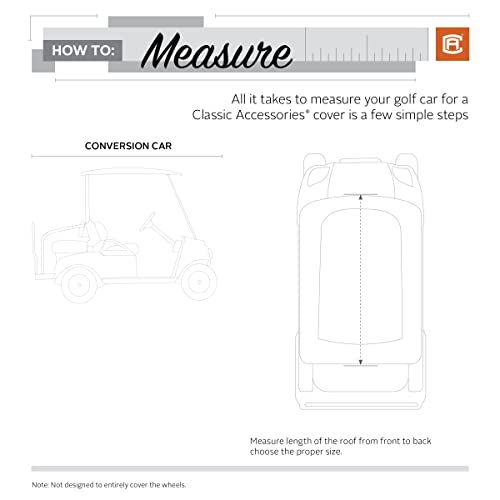 Classic Accessories Fairway Quick Fit Cover For Golf Carts With Rear Facing Back Seats #TOP2
