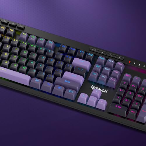 Image of Redragon K580 HE Rapid Trigger Gaming Keyboard, 100% 104 Keys Wired Mechanical Keyboard w /Hyper-Fast Actuation, 8K Hall Effect Magnetic Switch, Dedicated Media Controls, Onboard Macro Recording