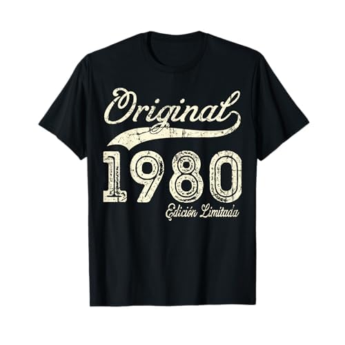 Original 1980 45 Años Cumpleaños Hombre Fabricado En 1980 Camiseta