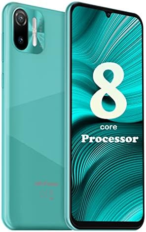 Mobile Phones SIM Free Unlocked, Ulefone Note 6P, 4G Smartphone, 32GB ROM 2GB RAM, 128GB Extension, Android 11 Phone, 6.1 inch Screen, Octa-core Processor, Three Card Slots, Face ID, UK Version, Green