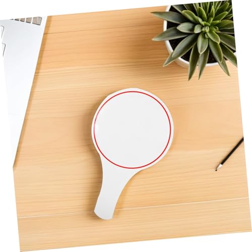 NUOBESTY Trockenlöschbare Antwortpaddel Weiß 9.84X5.91X0.98In Mini Whiteboard Für Klassenzimmer Präsentationen Abstimmung Und Diy-Projekte 10 Stück