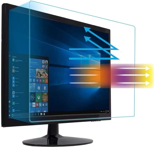 Image of MUBUY-GOL 25 inch Anti Blue Light Anti Glare Screen Protector Fit Diagonal 25 inch Desktop Monitor 16:9 Widescreen, Reduce Glare Reflection and Eyes Strain, Help Sleep Better (21.8 inch W x 11.28 inch H)