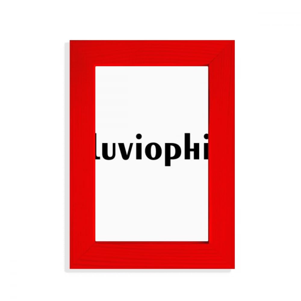 Cadre photo Pluviophile Art Déco rouge tendance pour décoration murale de salon