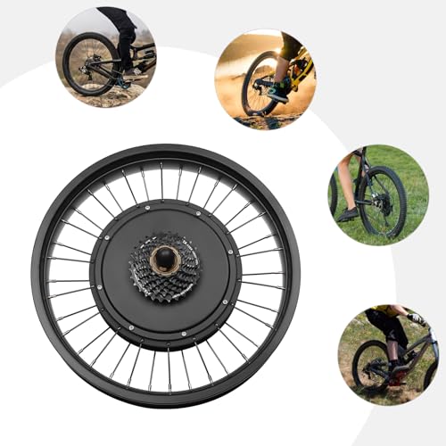 20 Inch Fat Tire Electric Bike Rear Wheel Conversion Kit, 48V 1000W E-Bicycle Hub Motor Tool with PAS & LCD Display (20Inch Rear Wheel) - Thumbnail 4