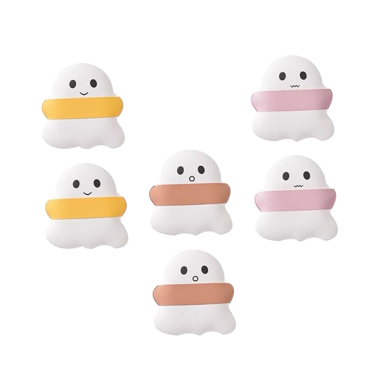 TOVINANNA 6pcs Latex Beauty Sponge Makeup Blender Puff for Foundation Powder Portable Professional Wet Dry Use