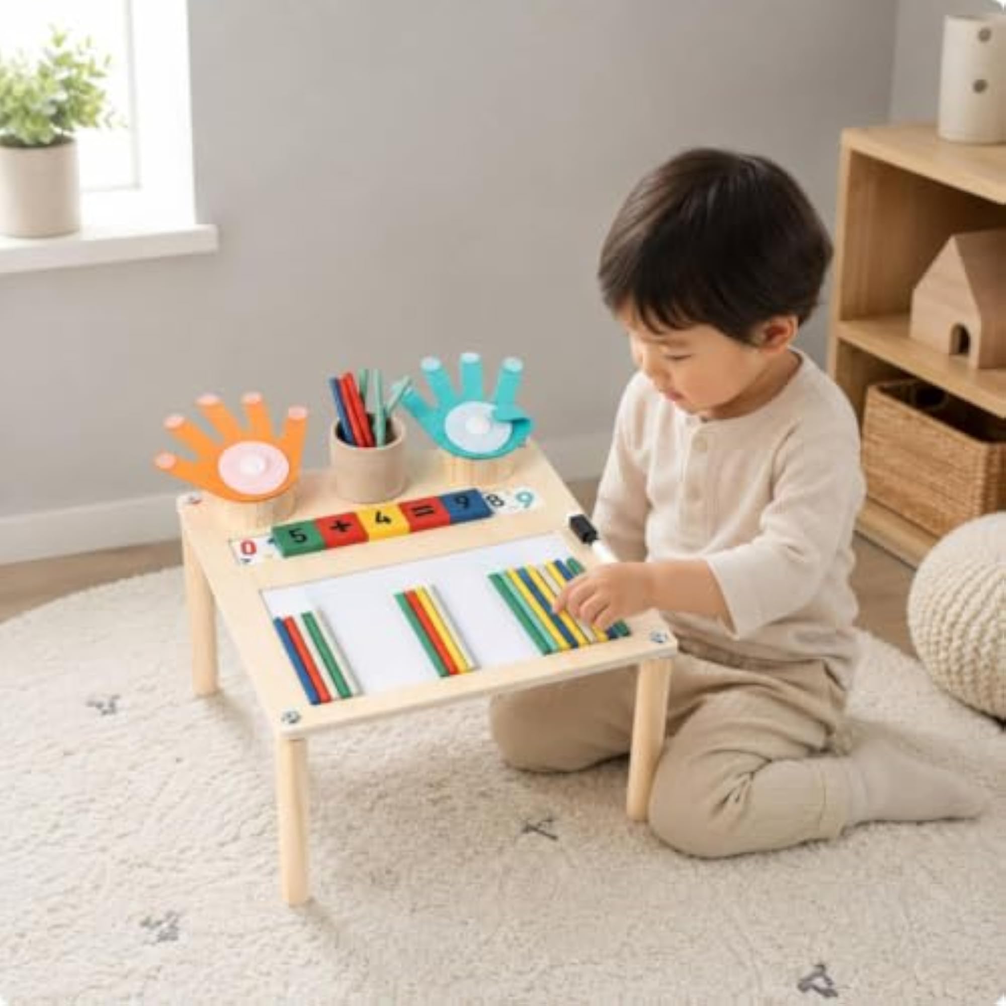 Children's Educational Activity Table with Manipulatives