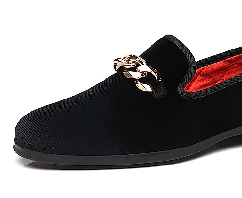 Men's Velvet Loafers Party Prom Homecoming Shoes3