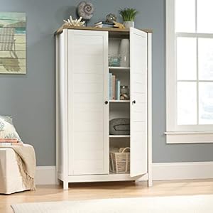 Sauder Cottage Road Storage Cabinet/ Pantry Cabinet, Soft White finish Sauder Cottage Road Storage Cabinet Pantry Cabinet Soft White finish