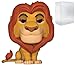 POP Disney: The Lion King - Mufasa Funko Vinyl Figure (Bundled with Compatible Box Protector Case), Multicolored, 3.75 inches