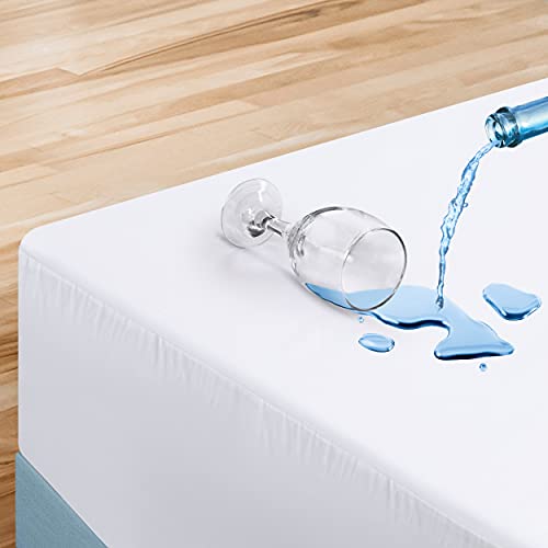Utopia Bedding Premium Waterproof Mattress Encasement Twin, 135 Gsm Zippered Mattress Protector, Six Sided Mattress Cover, Fits 13 Inches Deep (Pack Of 10) #TOP2