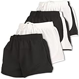 Ultra Performance Women's Running Shorts 4-Pack Athletic Workout Gym Shorts for Women, with Brief Liner