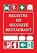 Registre De Sécurité Restaurant: Registre De Sécurité Incendie-Réglementation Des ERP-Cahier D'Enregistrement Obligatoire Pour Les Établissements ... Aux Normes Type N