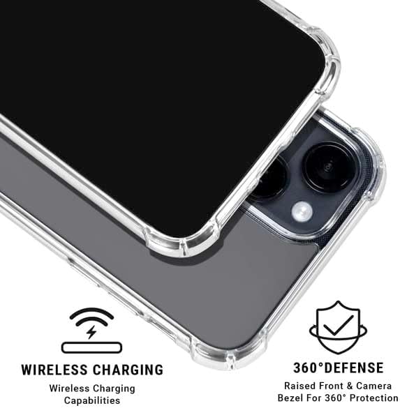 Skinit Clear Phone Case Compatible with iPhone 14 - Officially Licensed University of Tennessee-Knoxville T Logo Vols on Gray Design