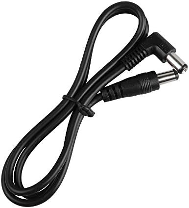 Mr.Power Guitar Effect Pedal DC Cable 5.5 x 2.1mm Power Lead/Cord, Male to Male 24AWG Connector Plug Wire Adapter (24 in, 12 Pack)
