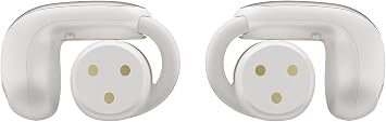 Bose Ultra Open Earbuds with Immersive Audio, Open Ear Wireless Clip on Earbuds for Comfort, OpenAudio for Awareness, Bundle Silicone Case Cover for Ultra Open Earbuds (White Smoke)