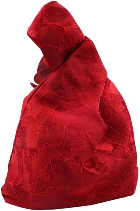Classic Style Cloth Knot Wrist Candy Bag, Temperament Handbags Small Item Pouch, Tassel Knot Wrist Storage Bag