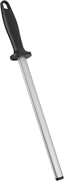 Kitchen Knife Sharpener, 10 Inch Honing Rod Sharpening, Master Chef or Home Gourmet Blade, Sharpening Rod or Stick