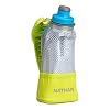 Nathan Running Handheld Water Bottle Adjustable No-Grip Quick Squeeze Lite Hand Strap. Reflective Hydration