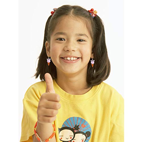 9 Pairs Cute Unicorn Stud Earrings, Colorful Assorted Multiple Drop Dangle Earrings For Kids Girls, Animal Drop Earring Sets, Hypoallergenic Drop Earrings #TOP2