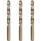 Hymnorq 10mm Metric Twist Drill Bit Set of 3pcs - Jobber Length Fully Ground Straight Shank – 5% Cob