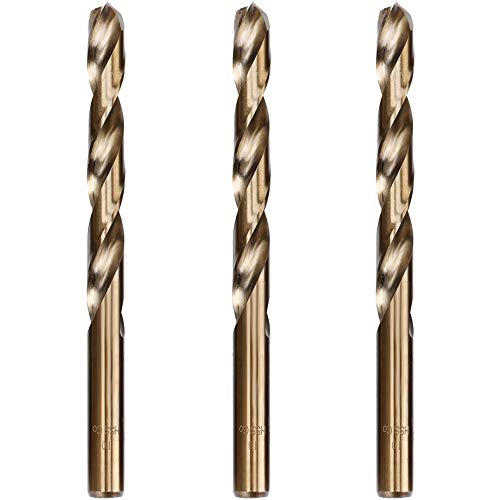 Hymnorq 10Mm Metric Twist Drill Bit Set Of 3Pcs - Jobber Length Fully Ground Straight Shank – 5% Cobalt M35 Grade Hss-Co, Extremely Heat Resistant – Perfect For Stainless Steel Cast Iron #TOP2
