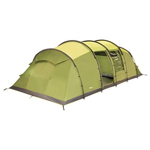 Vango Odyssey familjetunnel tält, Epsom grön, 800 [Amazon Exclusive]