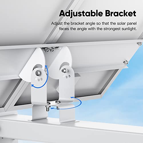Ueevii 30W30Ah 12V Solar Panel &5.8Ghz 100Mbps Point To Point Wireless Bridge,2-Pack #TOP6
