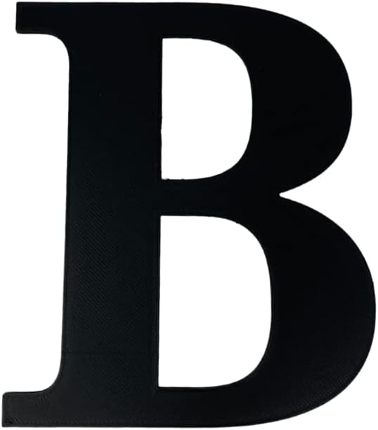 Alphabet Wall Sign Lettering - Decorative 3D Printed Home Sign - Personalize your Living Room and Bedroom Wall - Letter Symbol Wall Decor (B)