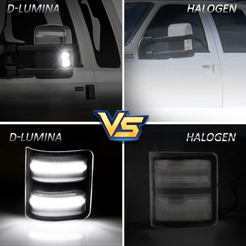 Switchback LED Side Mirror Lights for 2008-2016 Ford F250 F350 F450 F550 by D-Lumina - Used condition - Image 9