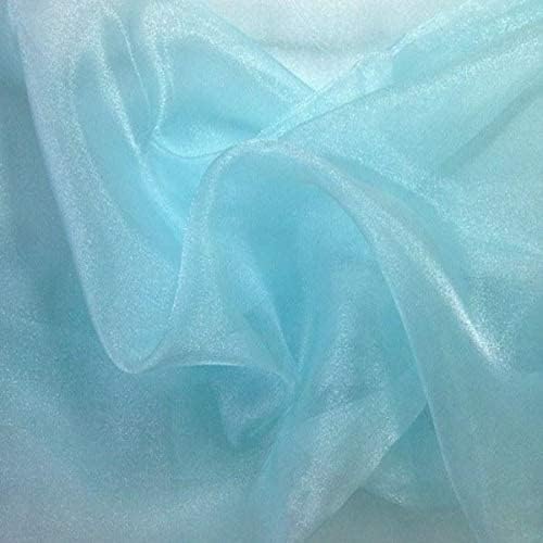 Valentina Textile Inc, Sparkle Crystal Sheer Organza Fabric Shiny for Fashion, Crafts, Decorations 60" Wide (5 Yard, Dk Champagne)