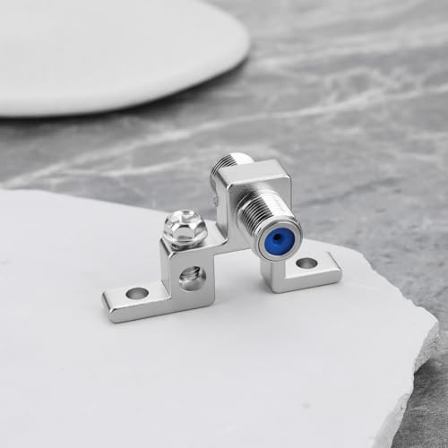 Create idea 2 x 2,5 GHz F-Typ-Koaxial-Erdungsblock für stabile Übertragung von Satelliten-/Kabel-TV-Signalen, ersetzt GBS81R