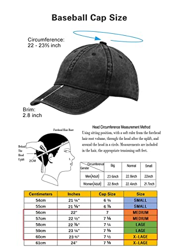 Image of 3 Pack Vintage Washed Cotton Adjustable Baseball Caps for Men Women Unstructured Low Profile Dad Hat