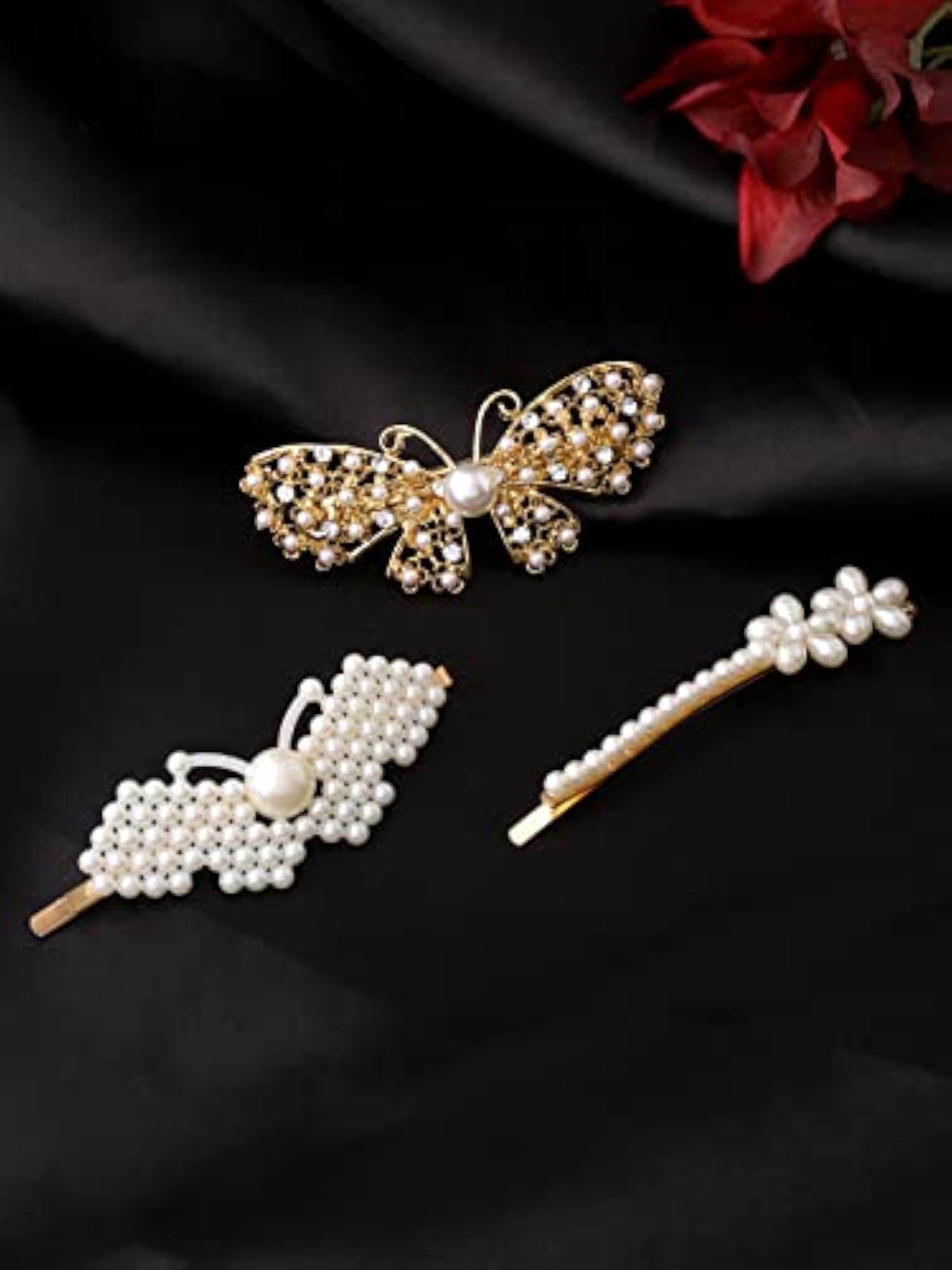 3 Pcs Butterfly Hair Clips Set, Hair Accessories